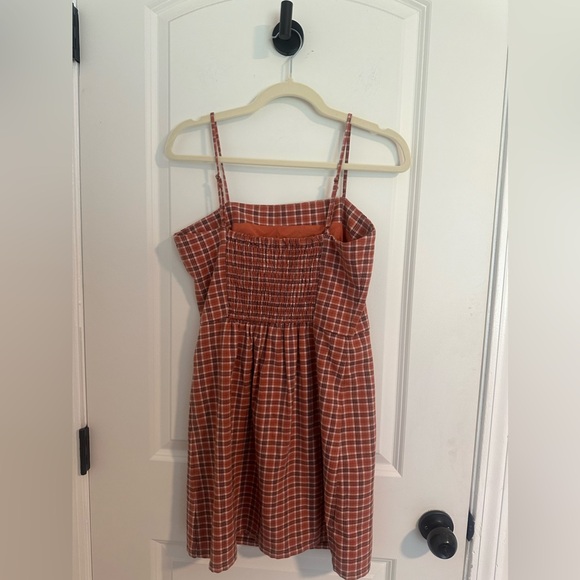 Aeropostale fall plaid spaghetti strap dress size medium Y2K preppy collegiate - Picture 2 of 7